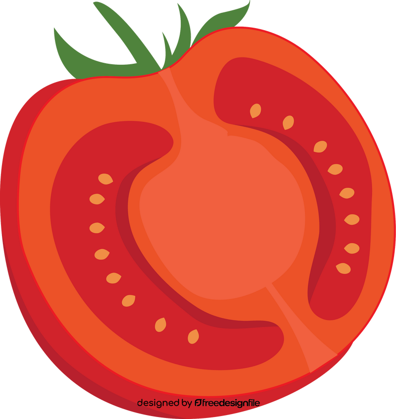 Half of Tomato clipart