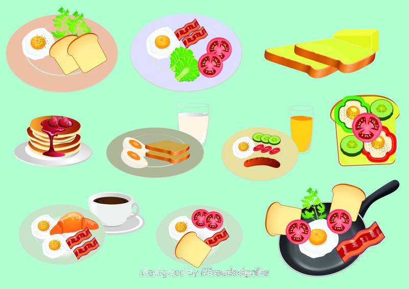 Breakfast vector