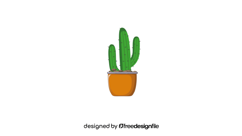 Cactus in a Pot clipart