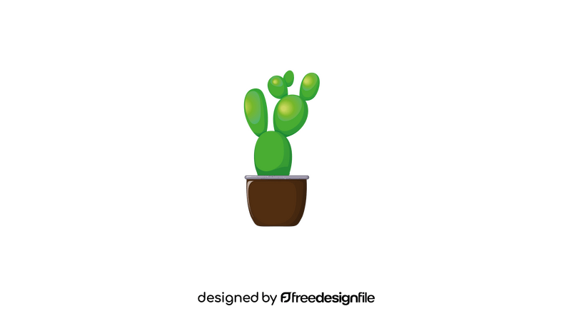 Cactus in a Pot clipart