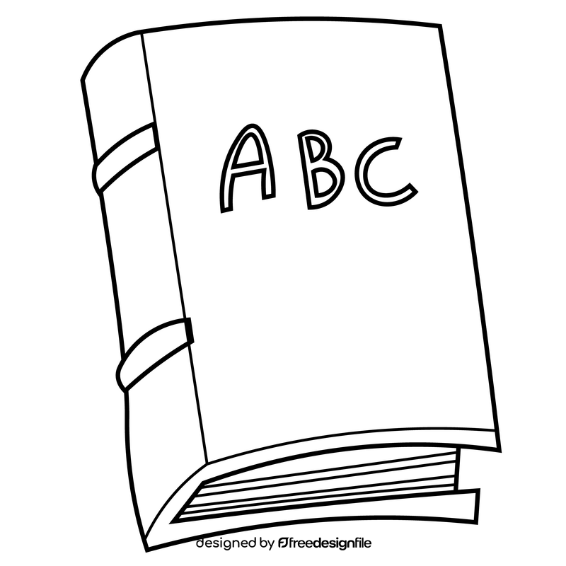 ABC book free black and white clipart free download