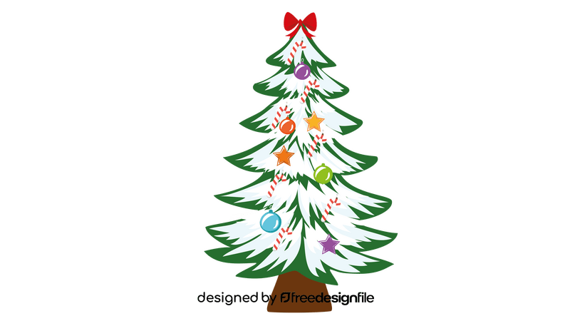 Bow Christmas Tree clipart