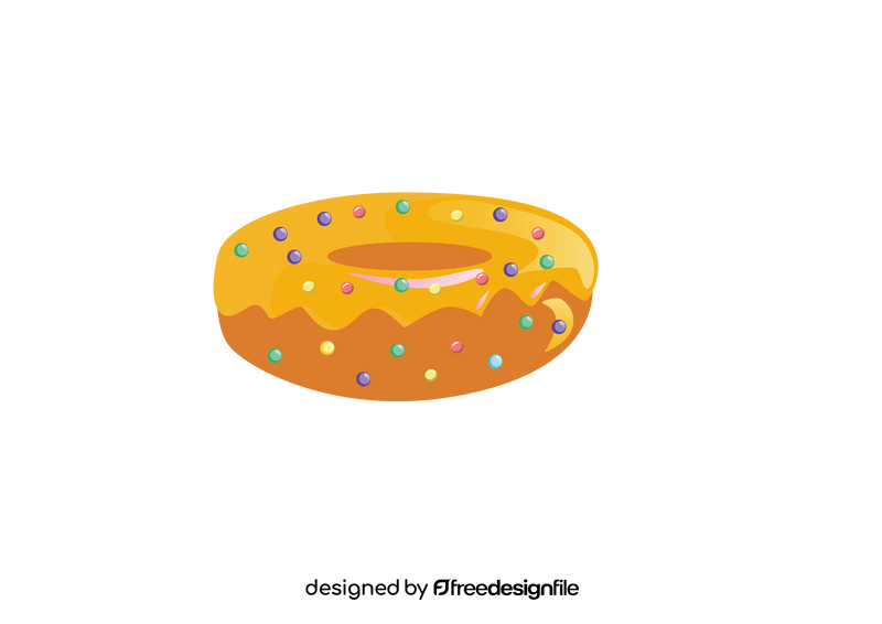 Yellow Donuts clipart