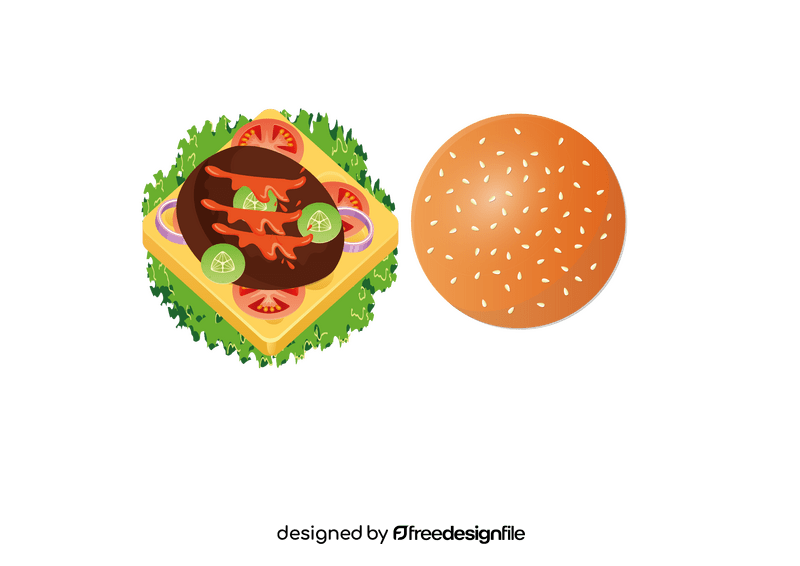 Inside Out Hamburger clipart