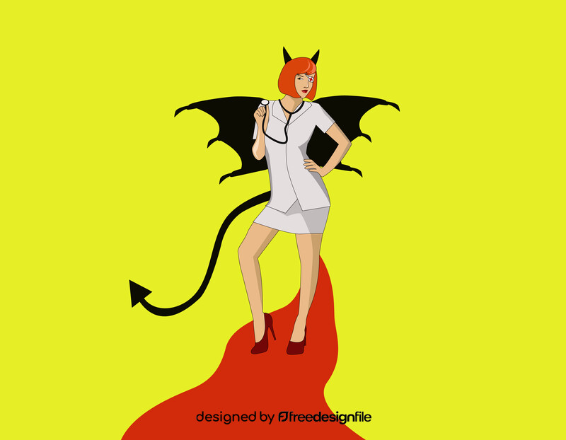 Devil nurse vector