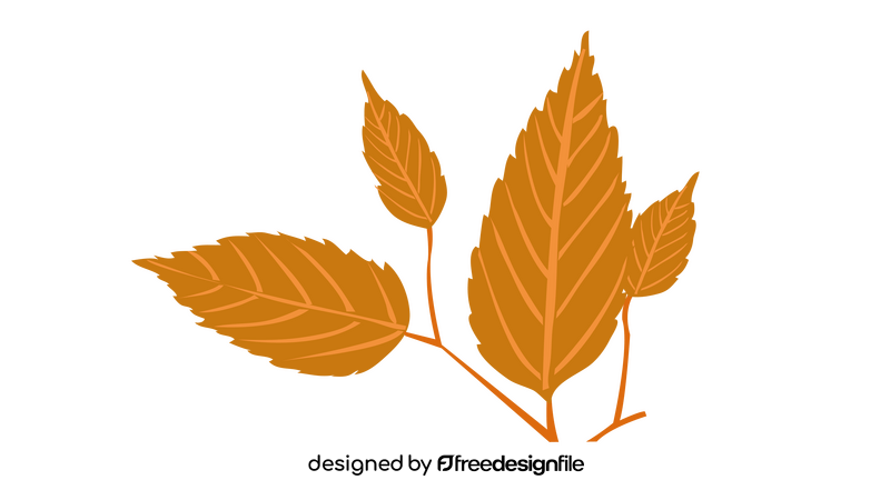 Orange Leaves clipart