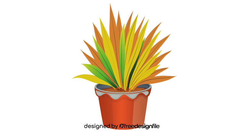 Grass In Flower Pot clipart