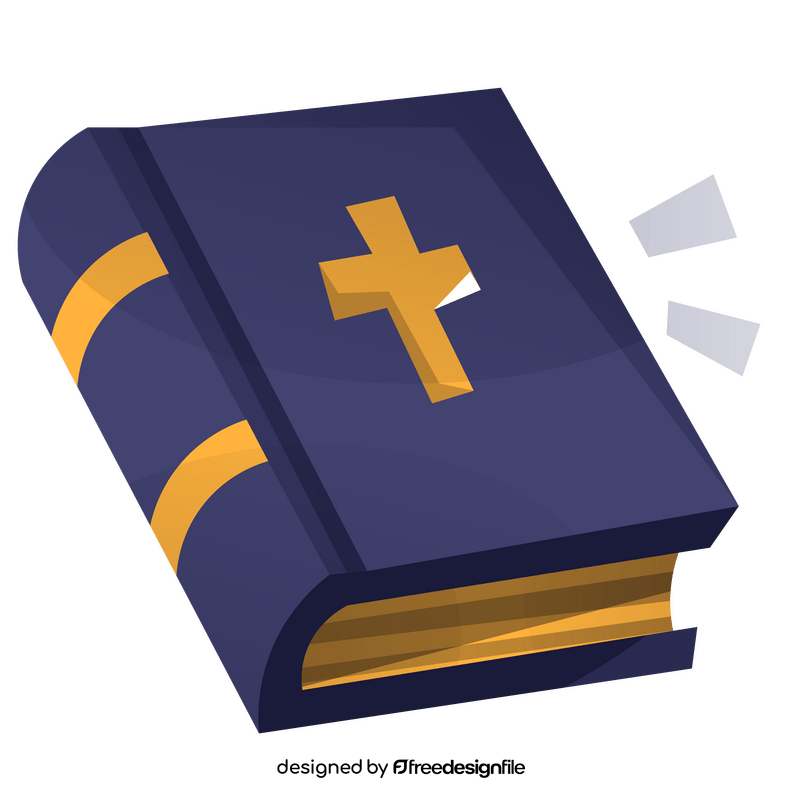 Holy bible book illustration clipart