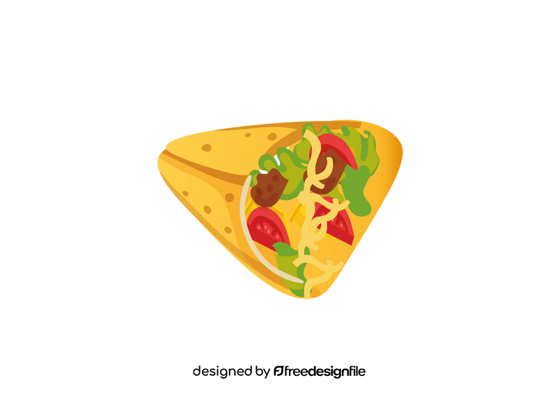 Triangle Taco clipart