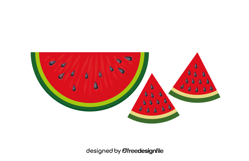 Watermelon Slices clipart