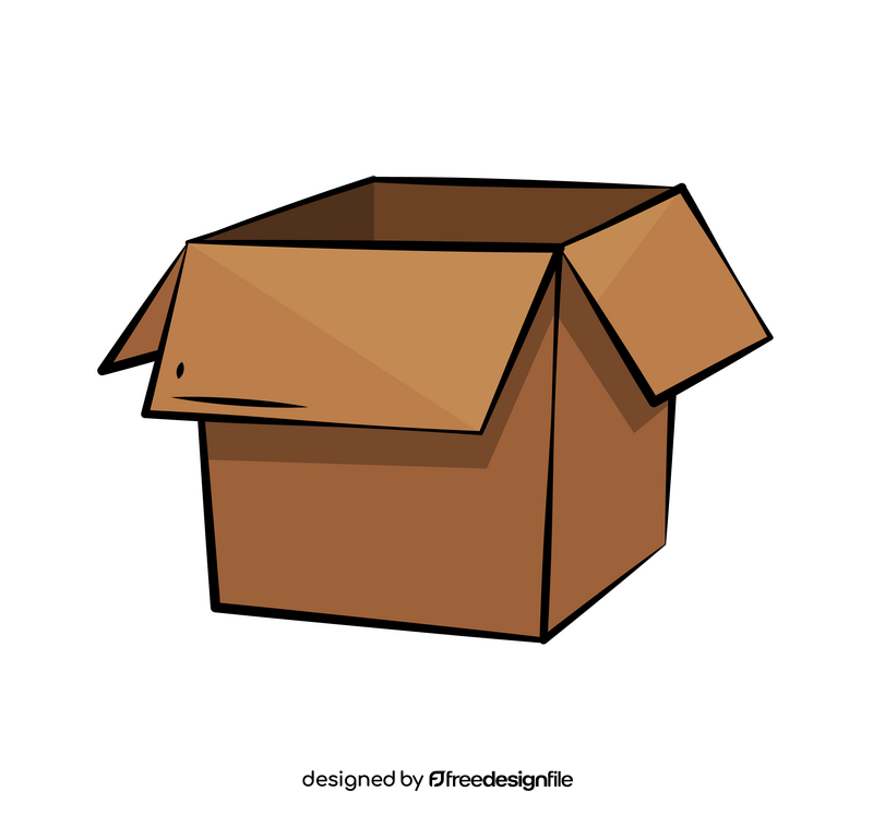 Box cartoon clipart