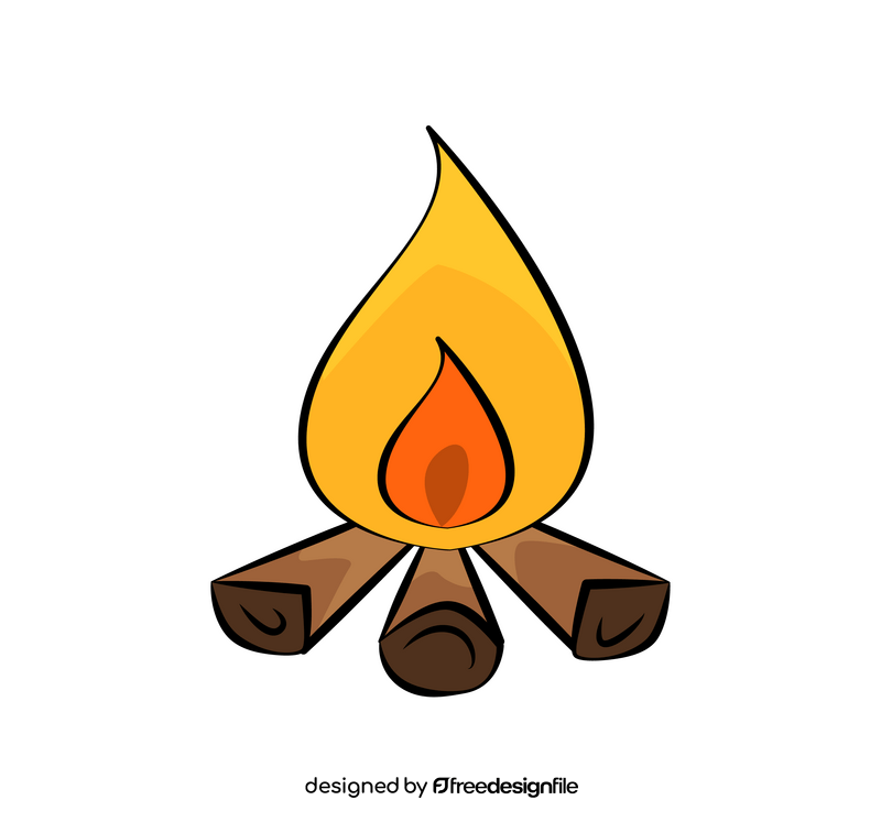 Bonfire cartoon clipart