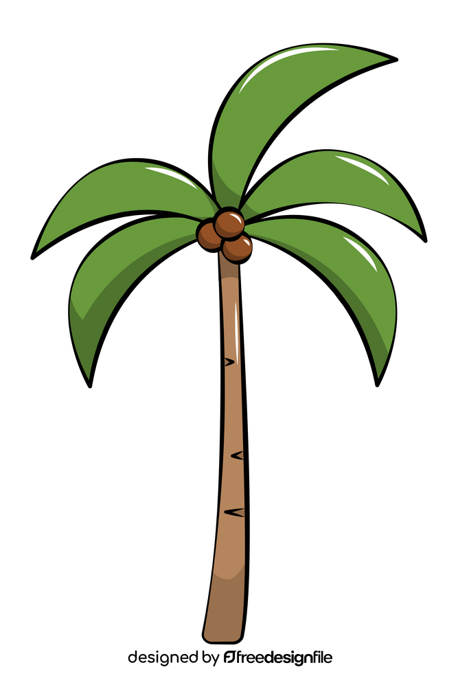 Coconut tree clipart