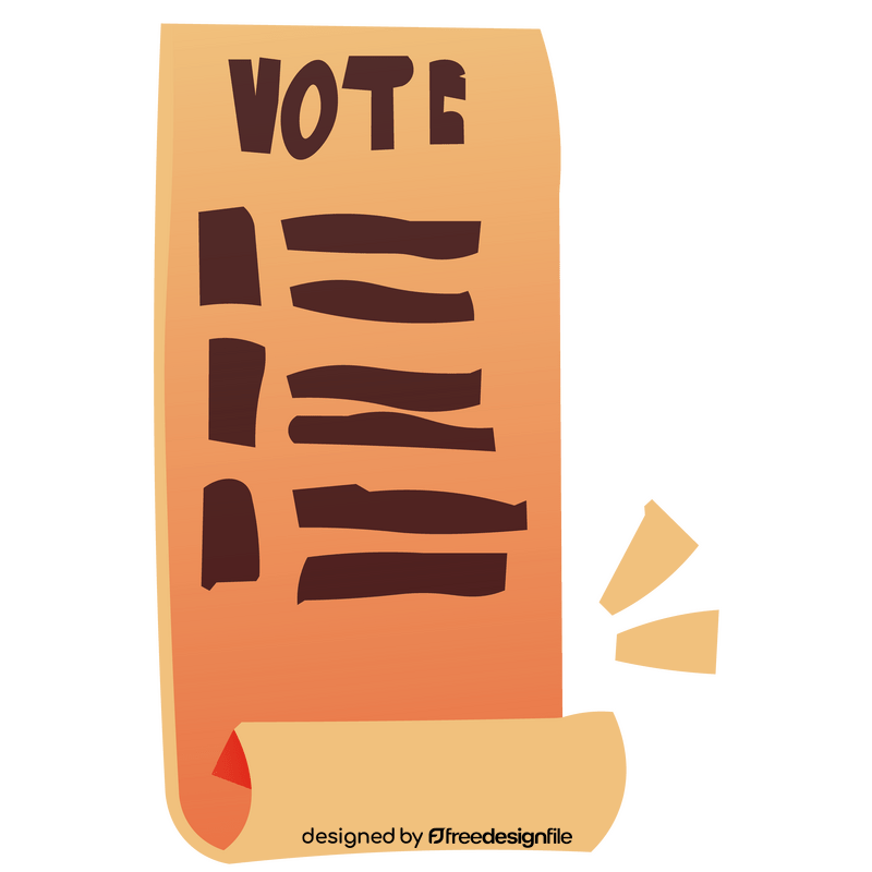 Election illustration, free voting clipart