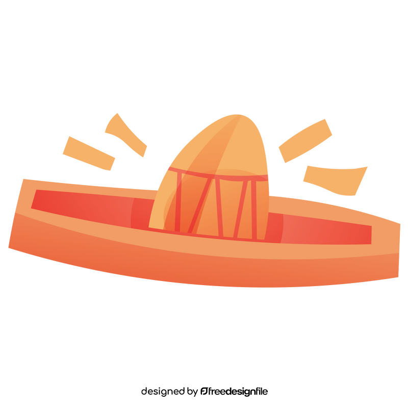 Cartoon mexican sombrero clipart