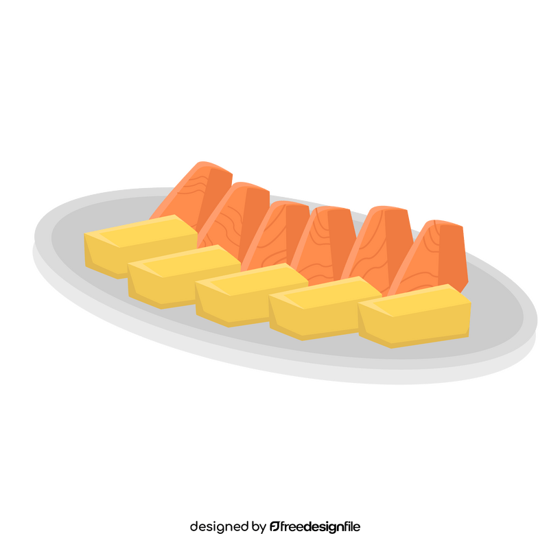 Sashimi Japanese food clipart