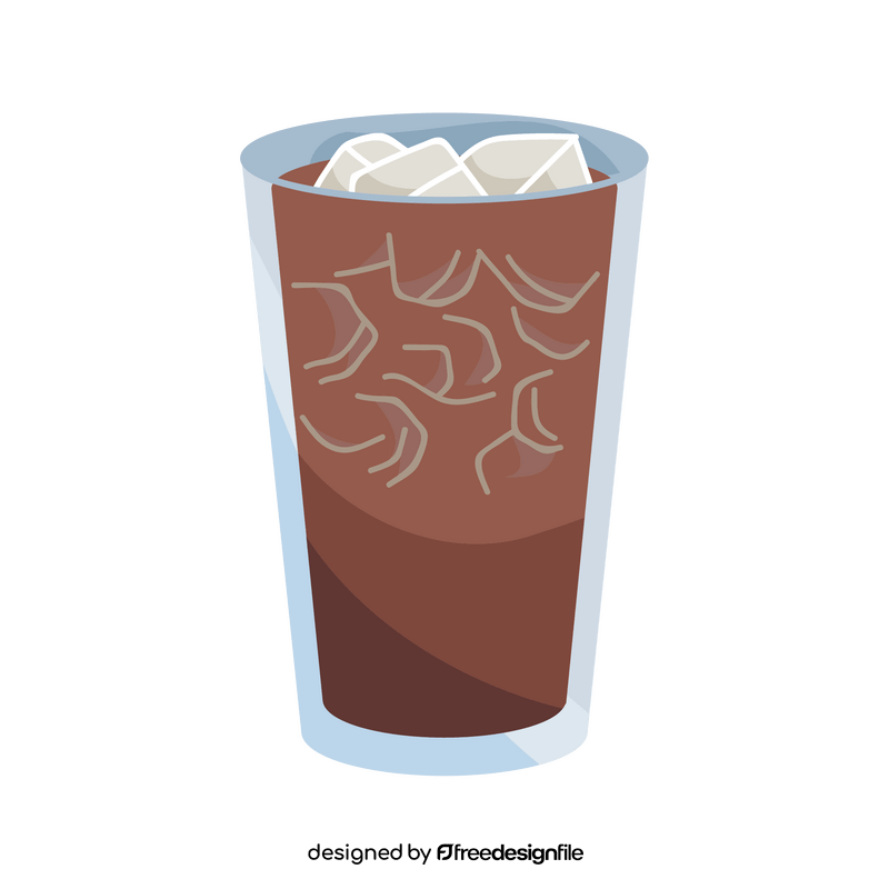 Thai iced coffee clipart