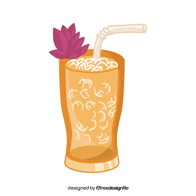 Thai iced tea clipart