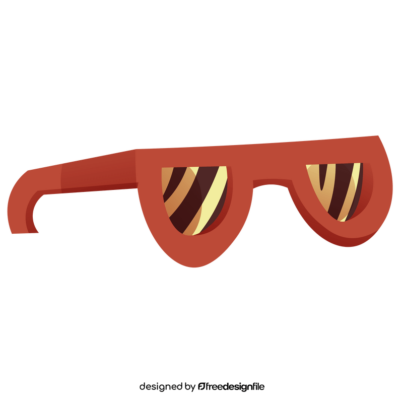 Cartoon glasses, sunglasses clipart