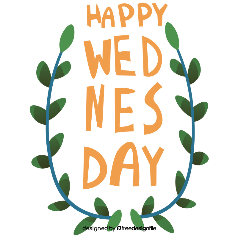 Wednesday sign clipart