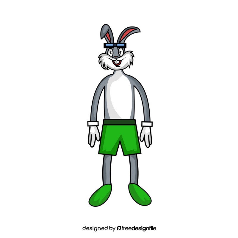 Bugs Bunny swimmer clipart