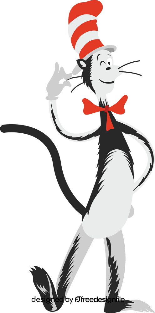 Dr. Seuss Cat in the hat clipart