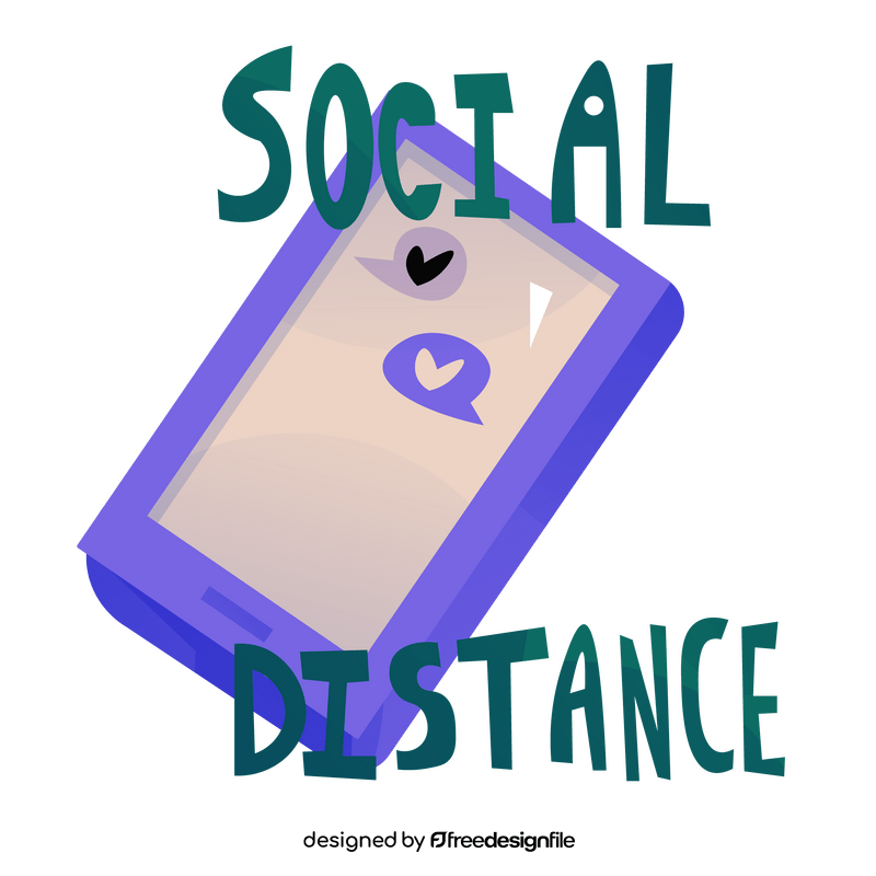 Social distance clipart