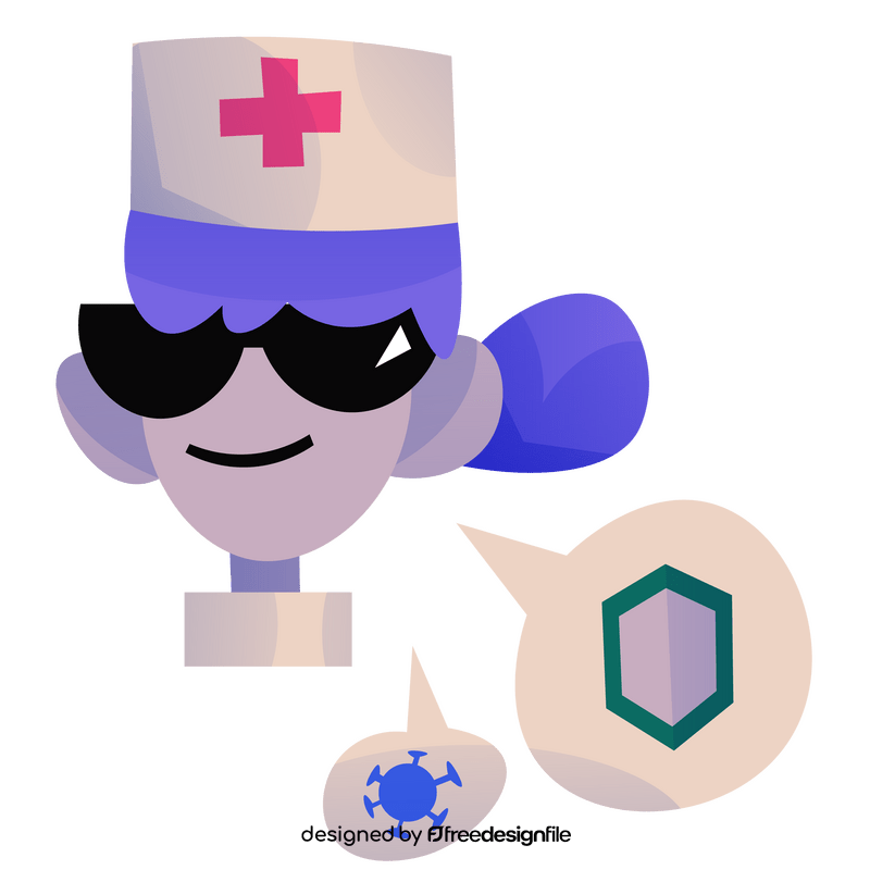 Covid health worker clipart