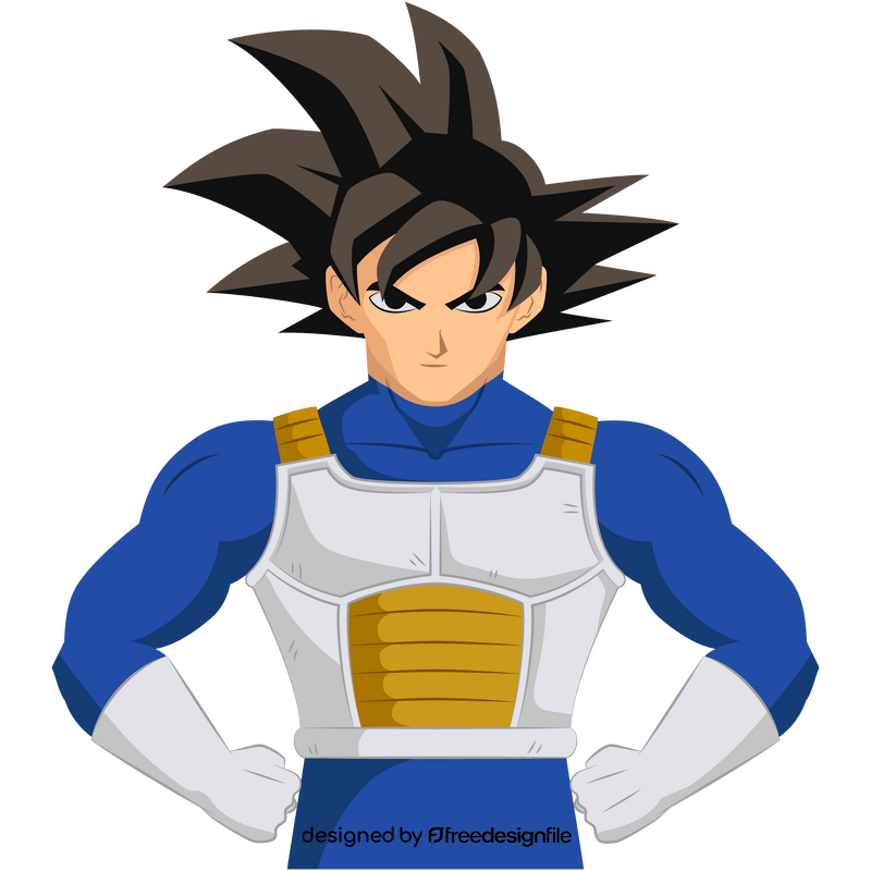 Goku cartoon clipart