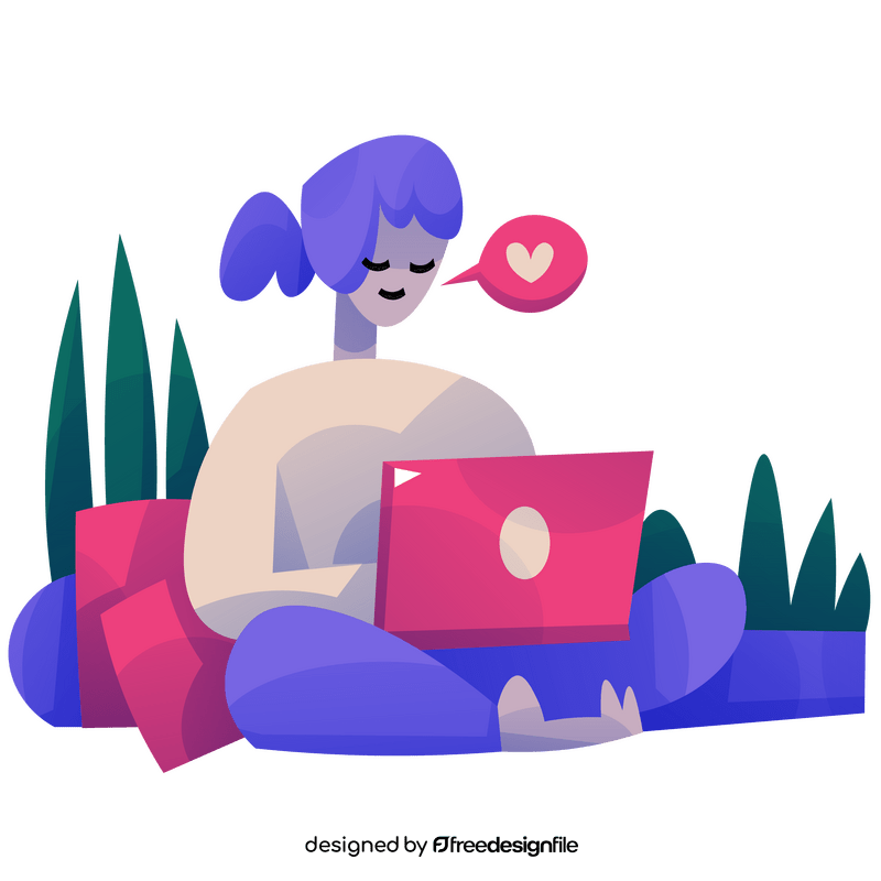Remote work during Covid 19 clipart