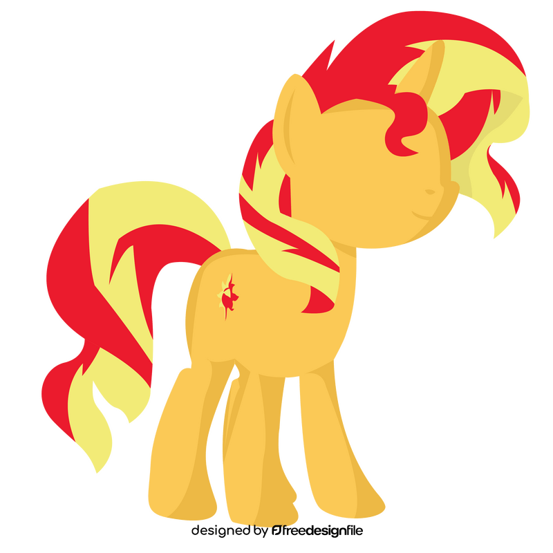 Cartoon My Little Pony Sunset Shimmer clipart