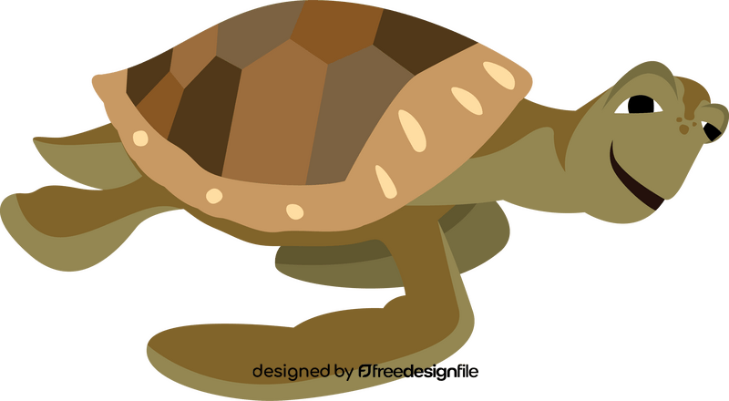 Crush sea turtle from Finding Nemo cartoon clipart