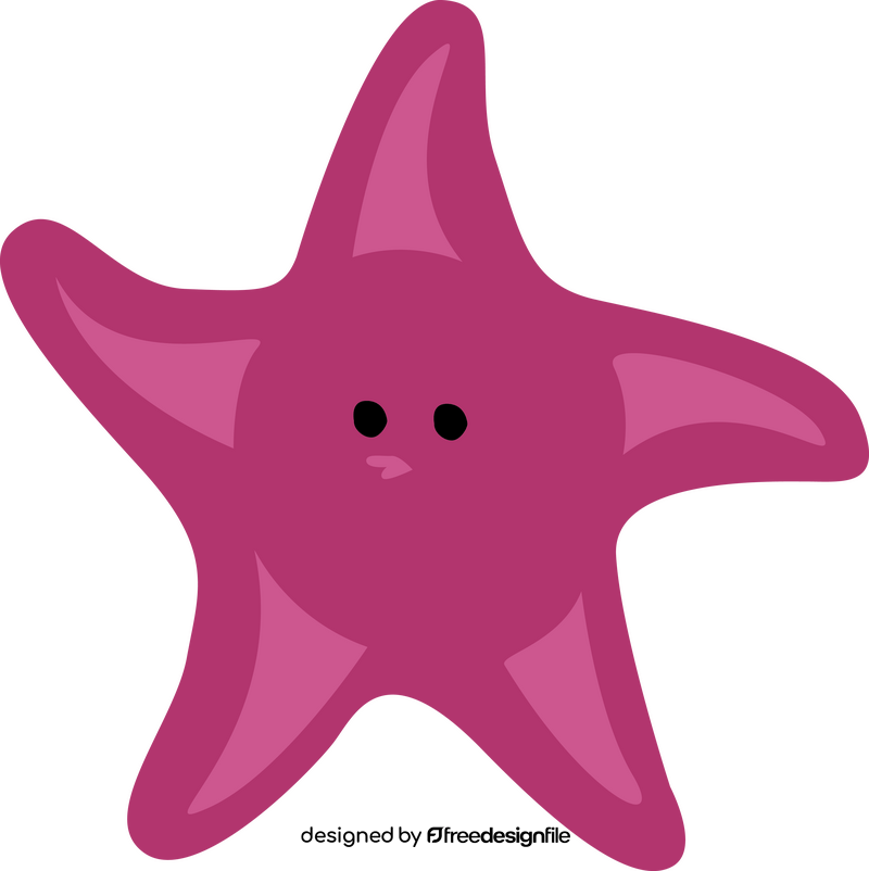 Peach starfish from Finding Nemo clipart