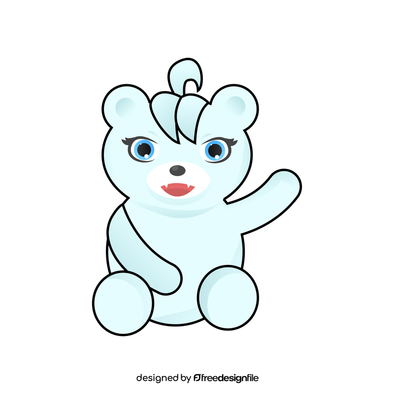 Littlest Pet Shop Polar Bear clipart