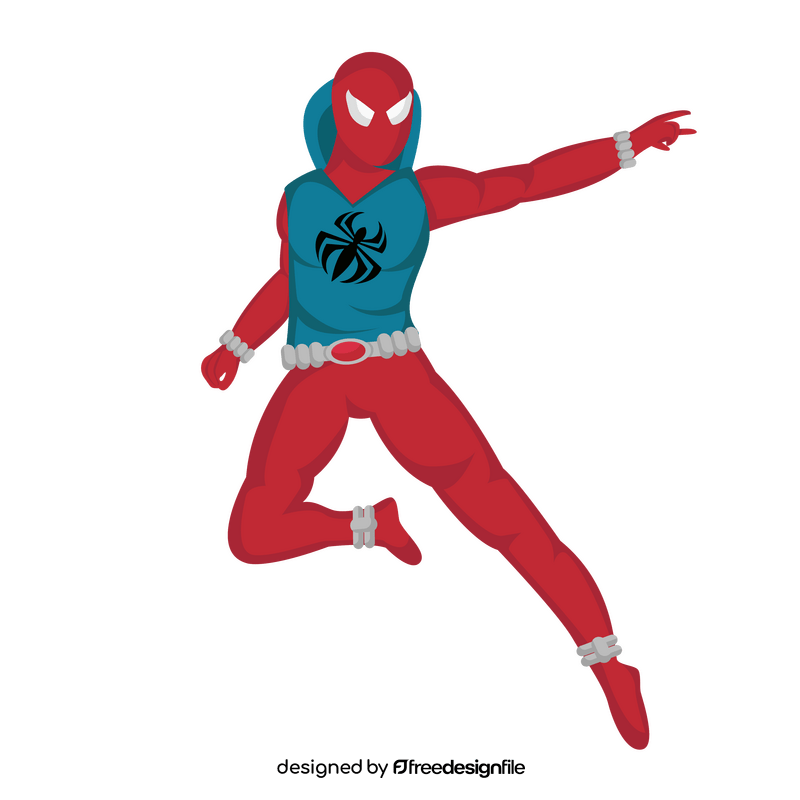 Spiderman Cartoon Scarlet Spider clipart