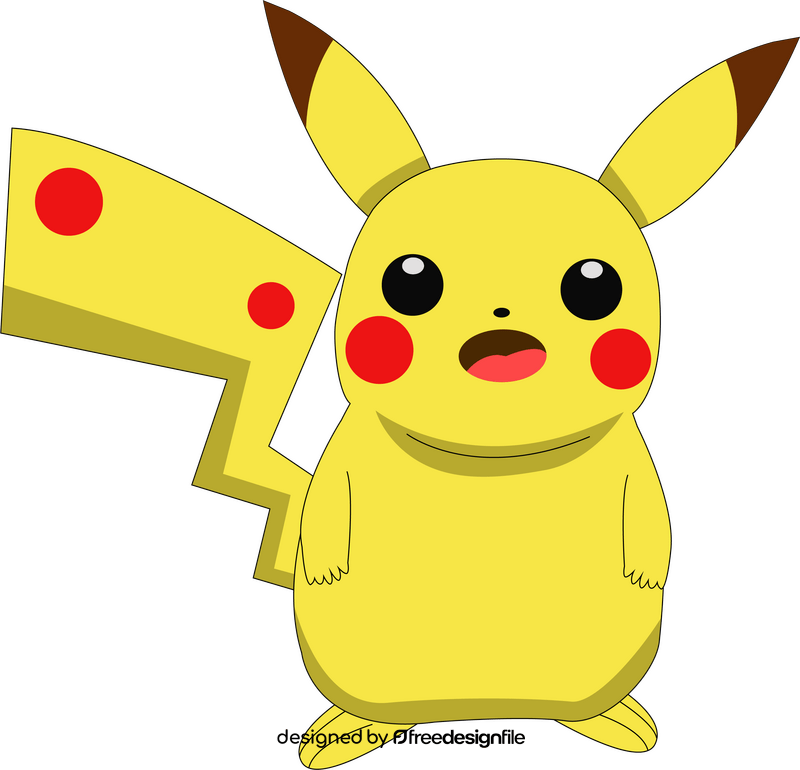 Pikachu Pokemon Clipart Vector Free Download