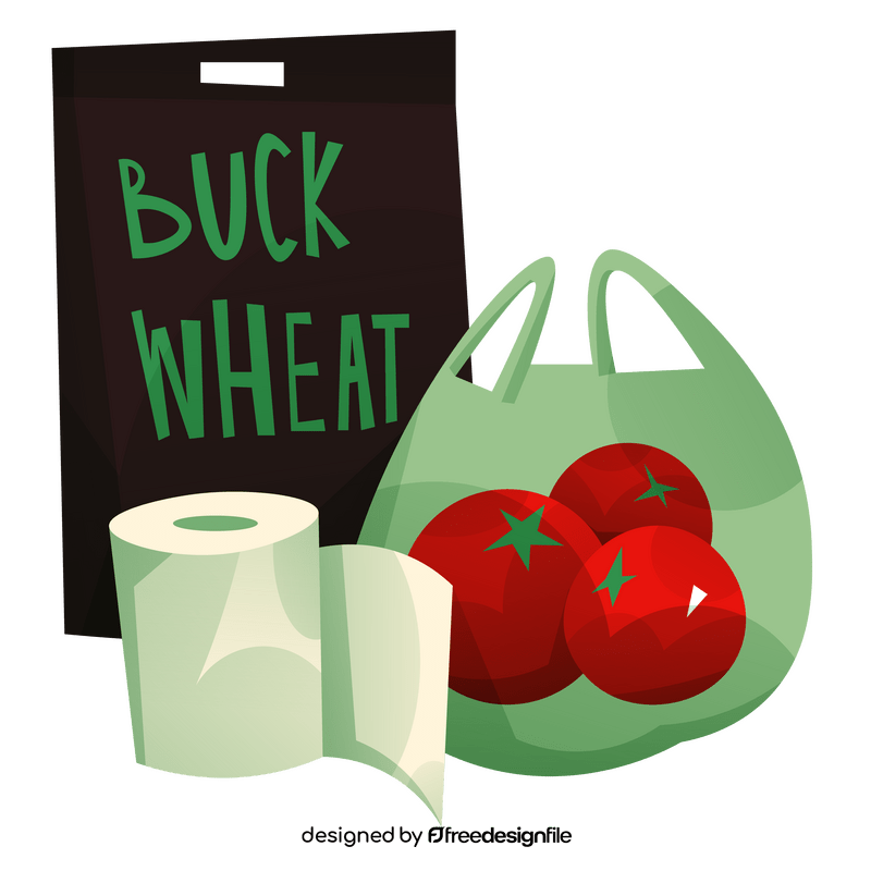 Isolation grocery clipart