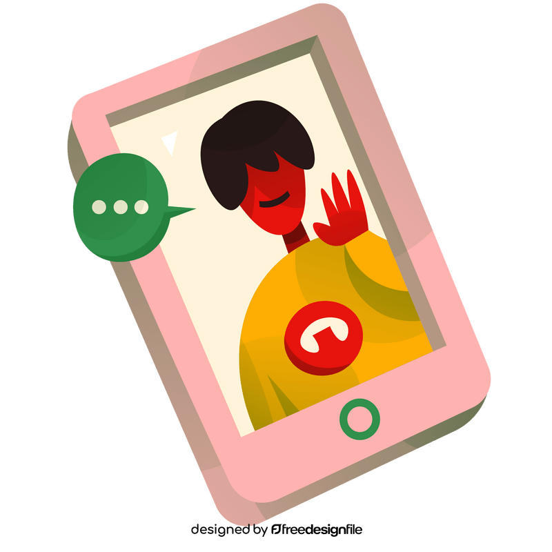 Isolation phone call clipart