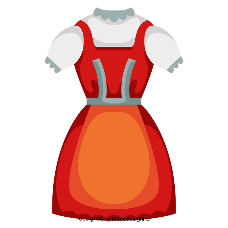 Czech traditional dress clipart