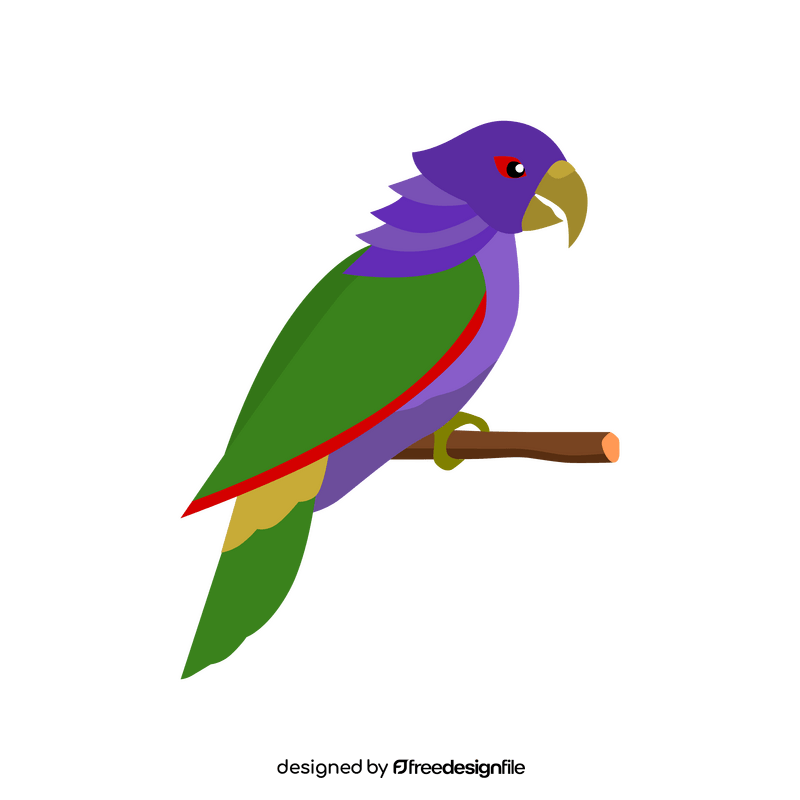 Sisserou parrot, imperial amazon clipart