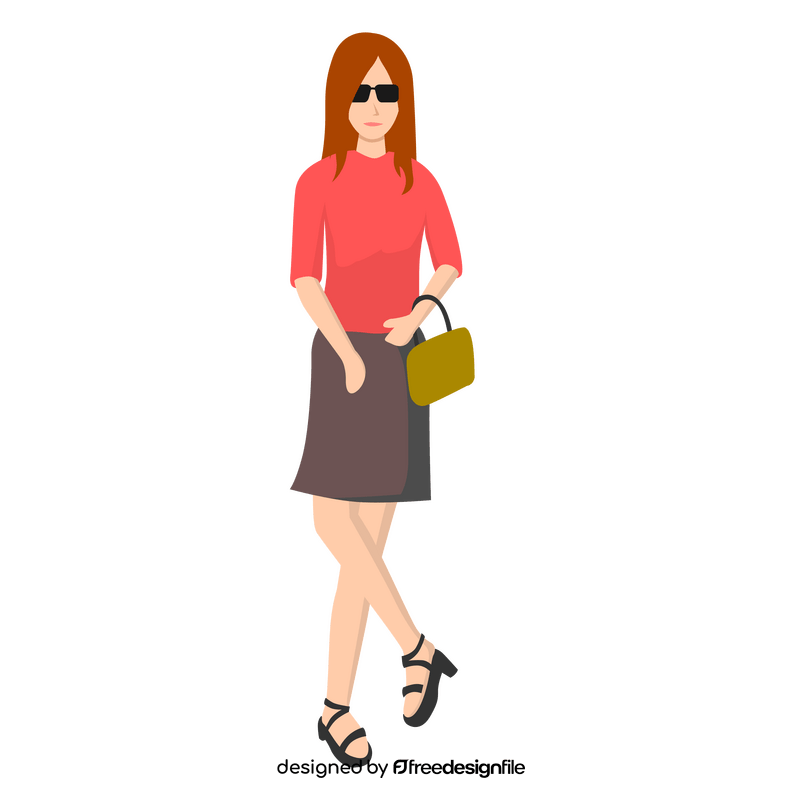 Fashion girl clipart