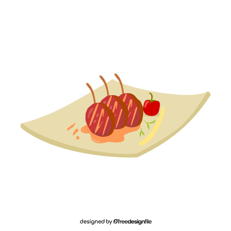 Gourmet food clipart