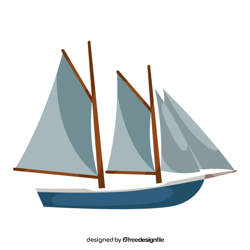 Caique boat clipart