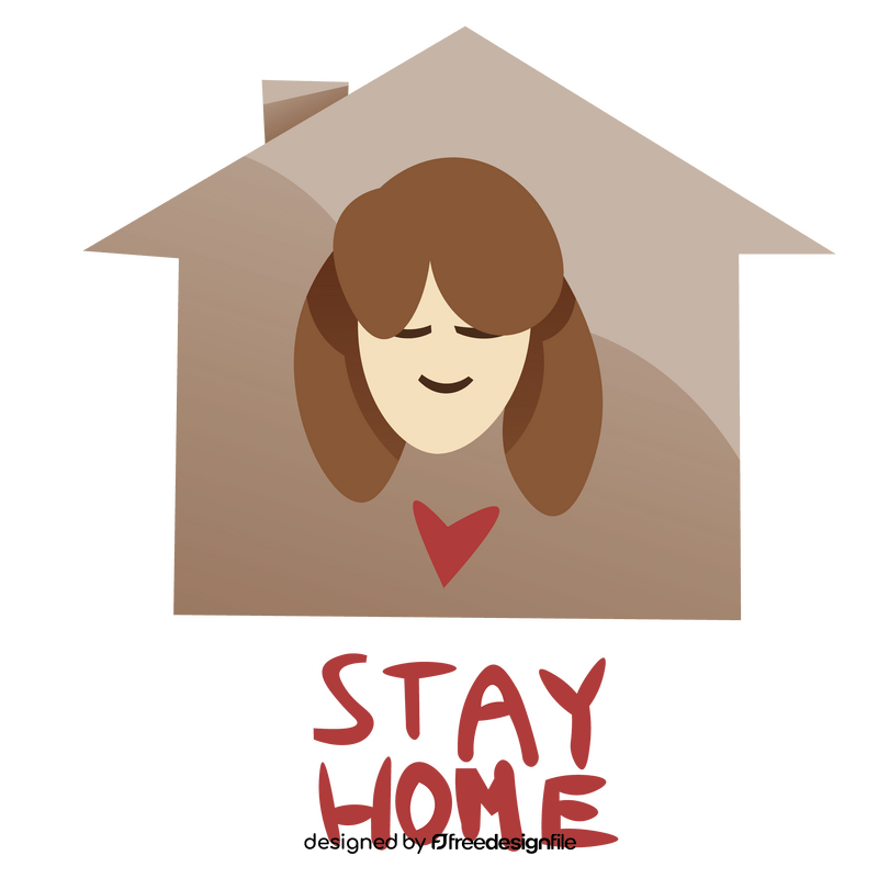 Isolation routine, stay home clipart