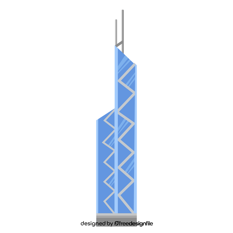 Hotel skyscraper clipart