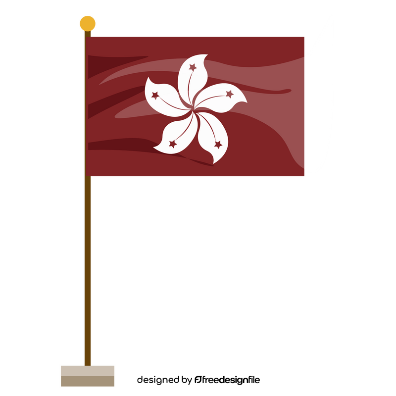 Hong Kong flag clipart