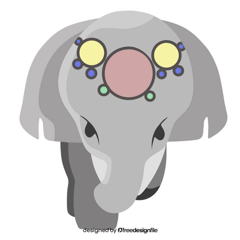 Indian elephant clipart