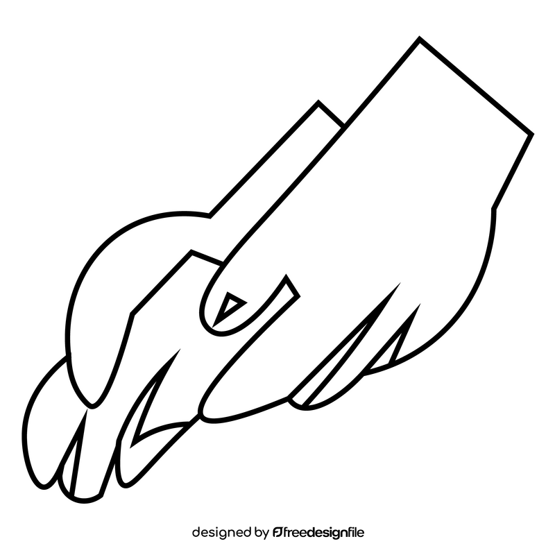 Medical gloves black and white clipart