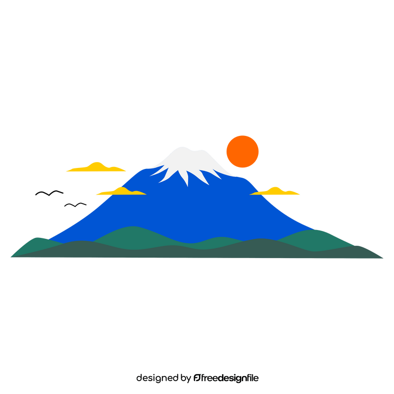 Mount Fuji clipart