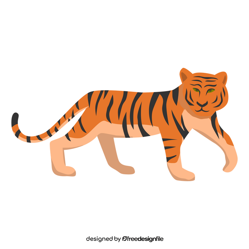 Malayan tiger clipart